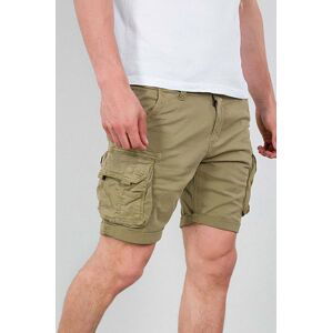 Bavlnené šortky Alpha Industries Crew Short 176203.82-green, zelená farba