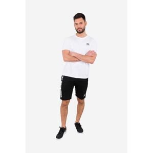 Šortky Alpha Industries Big Letters Short 126344.03-black, pánske, čierna farba