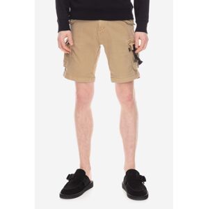 Šortky Alpha Industries Special OPS Short 106254.14-beige, pánske, béžová farba