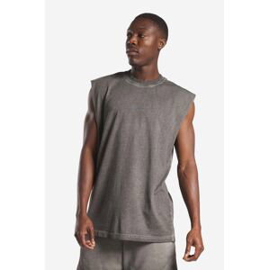 Bavlnené tričko Reebok Basketball Court Top Bi-Dye IA2518-grey, šedá farba