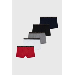 Detské boxerky Calvin Klein Underwear 5-pak červená farba