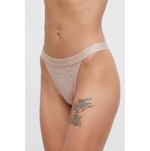 Nohavičky Calvin Klein Underwear béžová farba