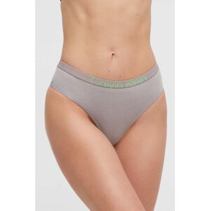 Tangá Calvin Klein Underwear šedá farba