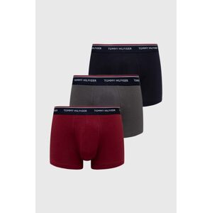 Boxerky Tommy Hilfiger 3-pak pánske, tmavomodrá farba