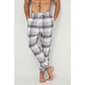 Pyžamové nohavice Hollister Co. 2-pak pánske, šedá farba, vzorovaná
