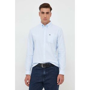 Bavlnená košeľa Lacoste pánska, regular, s golierom button-down