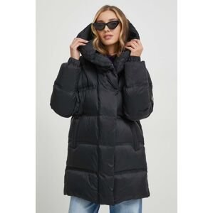 Páperová bunda Tiffi dámska, čierna farba, zimná, oversize