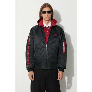 Bunda Alpha Industries MA-1 D-Tec SE 133104.94, pánska, čierna farba, prechodná