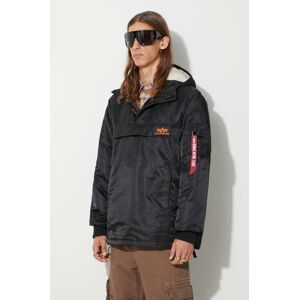 Bunda Alpha Industries HPO Anorak 178139.03, pánska, čierna farba, prechodná