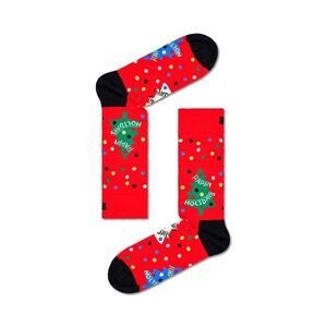 Ponožky Happy Socks Happy Holidays Sock červená farba