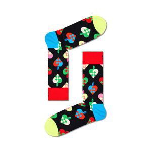 Ponožky Happy Socks Braided Christmas Heart Sock čierna farba