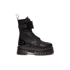 Kožené workery Dr. Martens Audrick 10 Eye dámske, čierna farba, na platforme, DM30970001