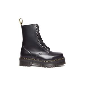 Kožené workery Dr. Martens 1490 Quad Squared dámske, čierna farba, na platforme, DM31147001