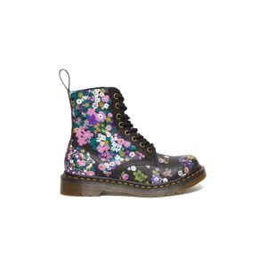 Kožené workery Dr. Martens 1460 Pascal dámske, čierna farba, na plochom podpätku, DM31186038