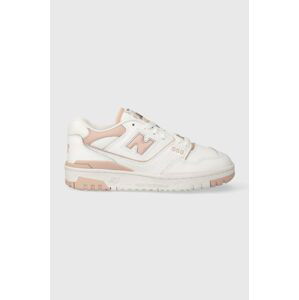 Kožené tenisky New Balance 550 biela farba, BBW550BP