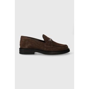 Semišové mokasíny Filling Pieces Loafer Suede pánske, hnedá farba, 44222791909