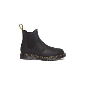 Kožené zimné topánky Dr. Martens 2976 pánske, čierna farba, DM31144001