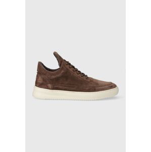 Semišové tenisky Filling Pieces Low Top Suede hnedá farba, 10122791909