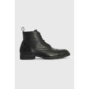 Kožená obuv AllSaints Drago Boot pánska, čierna farba, MF561Z