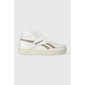 Kožené tenisky Reebok Club C Form Hi biela farba