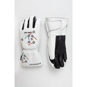 Lyžiarske rukavice Rossignol Sublime x JCC biela farba