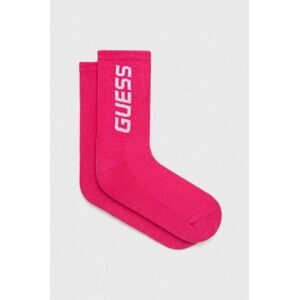 Ponožky Guess dámske, fialová farba