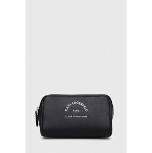 Kozmetická taška Karl Lagerfeld čierna farba