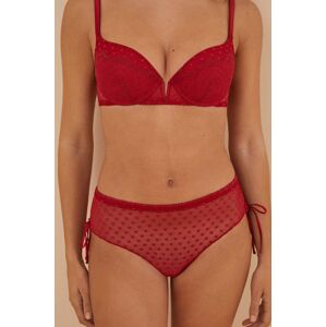 Brazílske nohavičky women'secret XMAS RED červená farba, 5356453