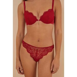 Brazílske nohavičky women'secret XMAS RED červená farba, 5356456