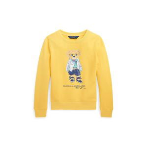 Detská mikina Polo Ralph Lauren žltá farba, s potlačou