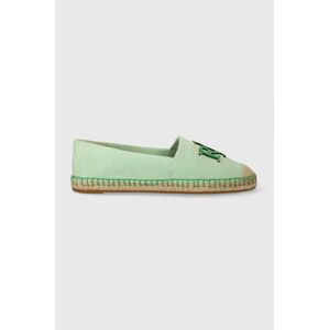 Espadrilky Lauren Ralph Lauren Cameryn Logo zelená farba, 802920405003