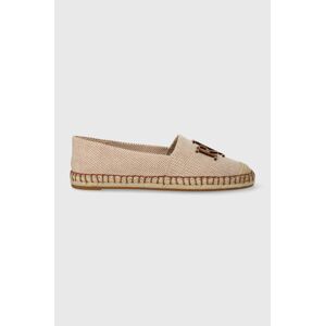 Espadrilky Lauren Ralph Lauren Cameryn Logo hnedá farba, 802927000000