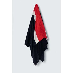 Šatka Tommy Hilfiger dámska,tmavomodrá farba,vzorovaná,AW0AW15797