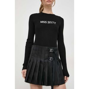 Sukňa Miss Sixty čierna farba, mini, áčkový strih