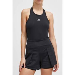 Tréningové šortky adidas Performance Tennis Match čierna farba, jednofarebné, vysoký pás