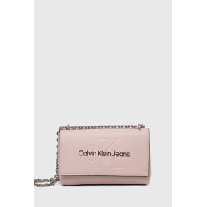 Kabelka Calvin Klein Jeans ružová farba