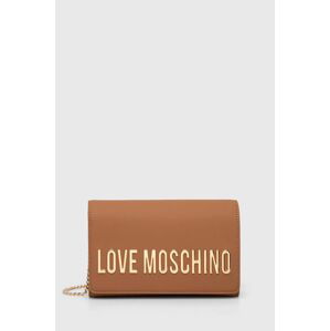 Kabelka Love Moschino hnedá farba