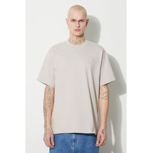 Bavlnené tričko adidas Originals Adicolor Contempo Tee pánske, béžová farba, s nášivkou, IP2773