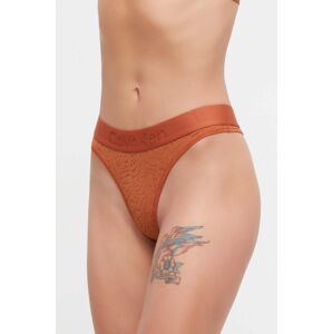 Tangá Calvin Klein Underwear oranžová farba