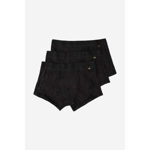 Boxerky Alpha Industries 3-pak 118925.404-black, pánske, čierna farba