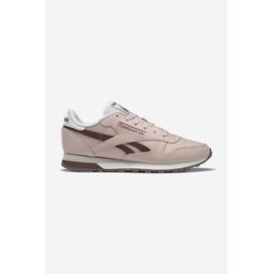 Kožené tenisky Reebok Classic Leather IF7412-brown, hnedá farba,