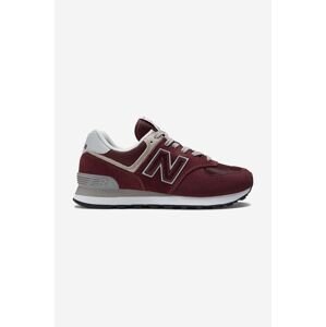 Tenisky New Balance WL574EVM-EVM, bordová farba