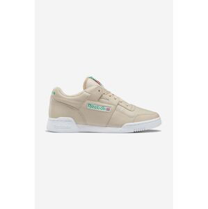 Kožené tenisky Reebok Classic Workout Plus Vintage FZ6026-cream, béžová farba, FZ6026