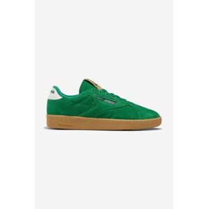 Semišové tenisky Reebok Classic C Grounds GV6953-green, zelená farba,