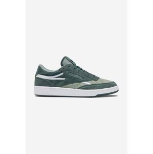 Semišové tenisky Reebok Classic Club C 85 Vintage GV7045-green, zelená farba