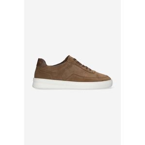 Semišové tenisky Filling Pieces Mondo Perforated hnedá farba, 46733731933