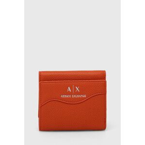 Peňaženka Armani Exchange dámsky, oranžová farba