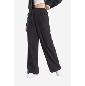 Tepláky Reebok Classic Classic Wde FL Wide Leg HT7838-black, čierna farba, jednofarebné