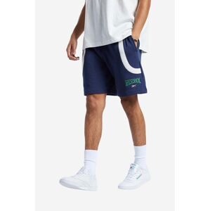 Bavlnené šortky Reebok Classic Var FT Shorts HS9180-GRANAT, tmavomodrá farba