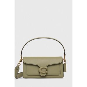 Kožená kabelka Coach Tabby Shoulder Bag 26 zelená farba